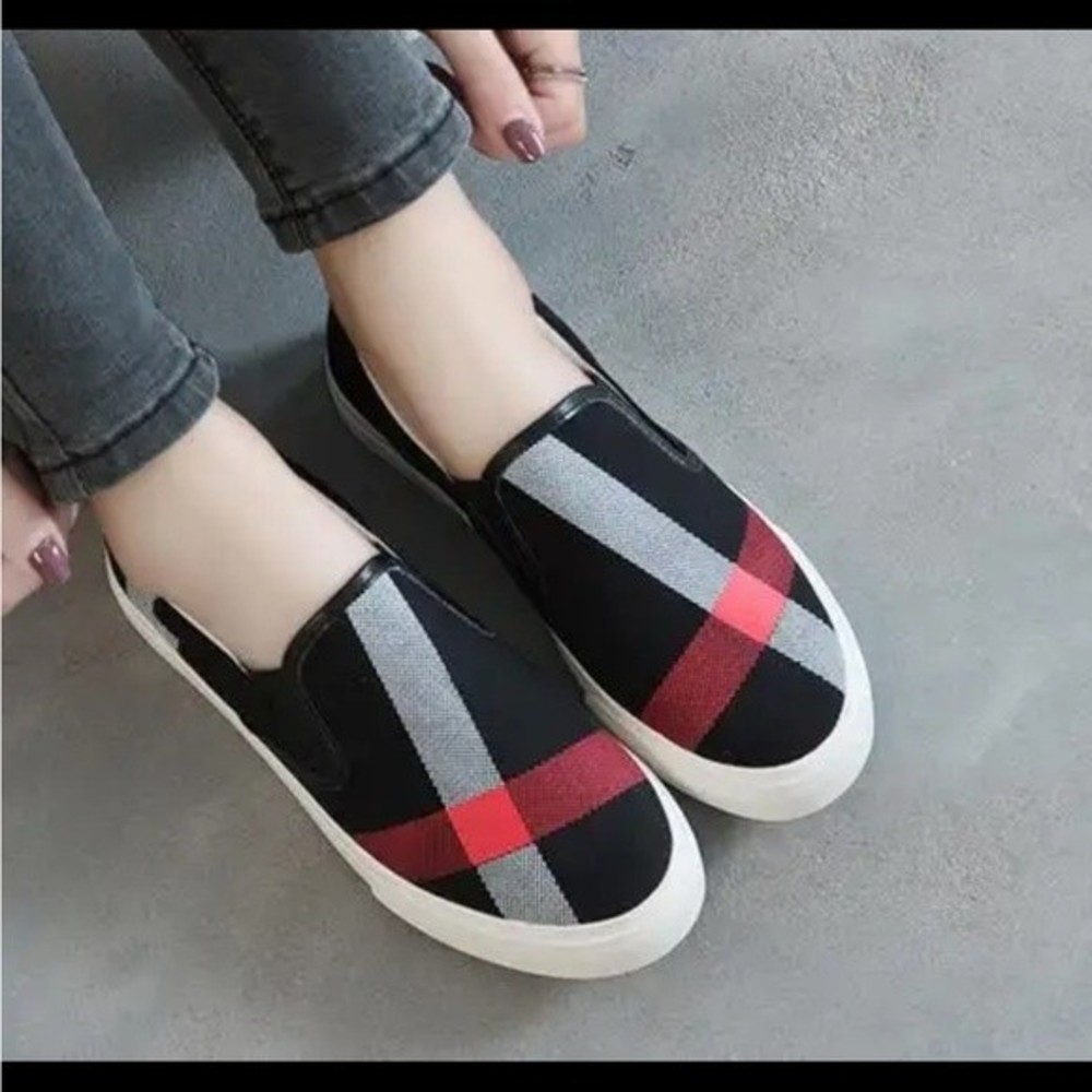 Women casual shoes spring autumn breathable canvas shoes lazy slip-on flat